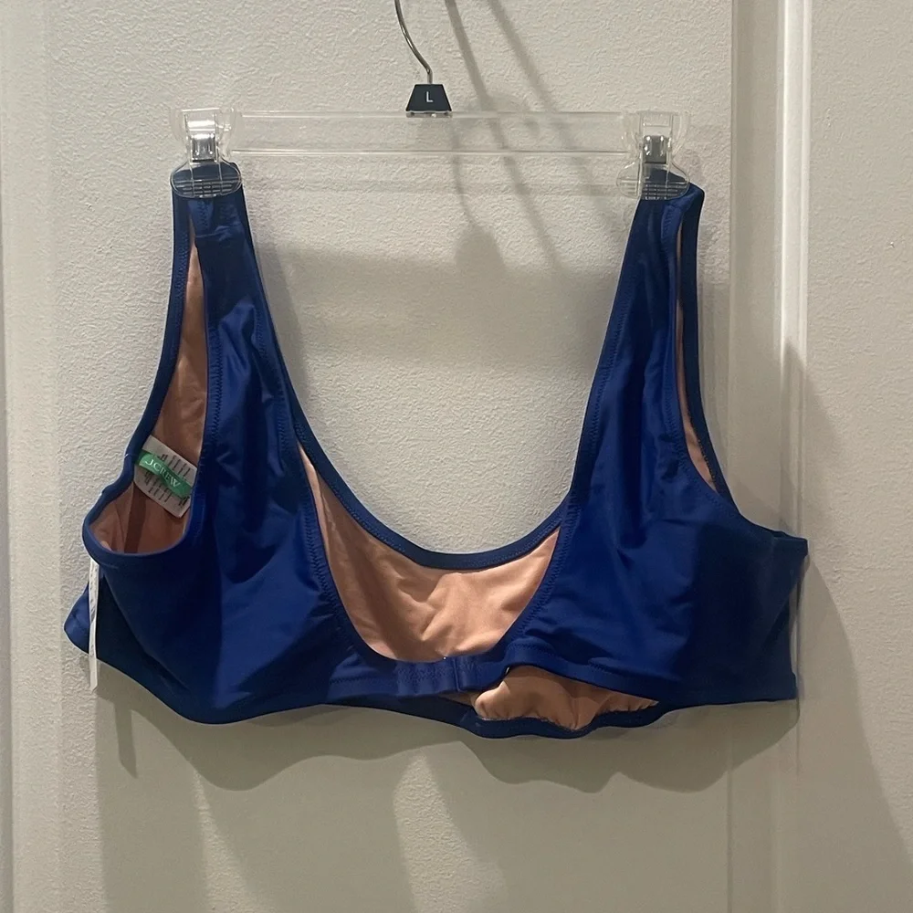 NEW…J.CREW Heritage Blue Bikini Top